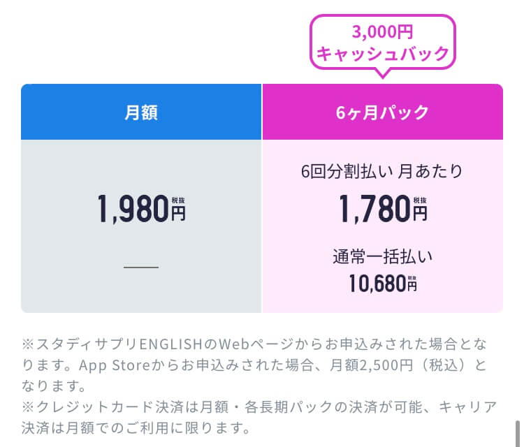 スタディサプリEnglish,新日常英会話コース,料金,